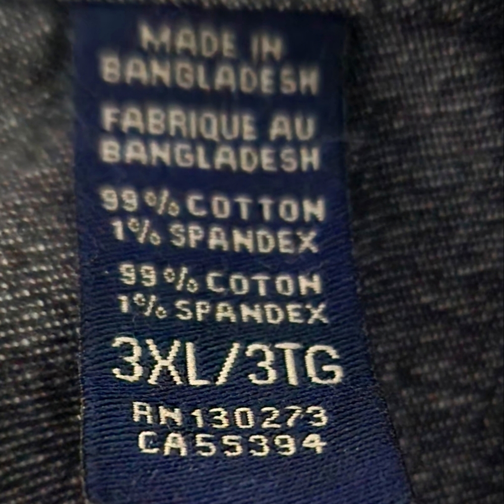 Men's Spandex Wrangler shirt. 3X